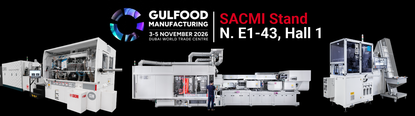 SACMI @ Gulfood Manufacturing 2026: cutting-edge productivity for caps and preforms