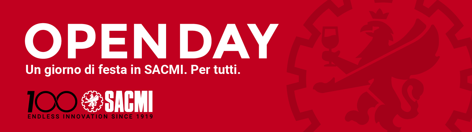 Sabato 30 novembre open day in SACMI Imola