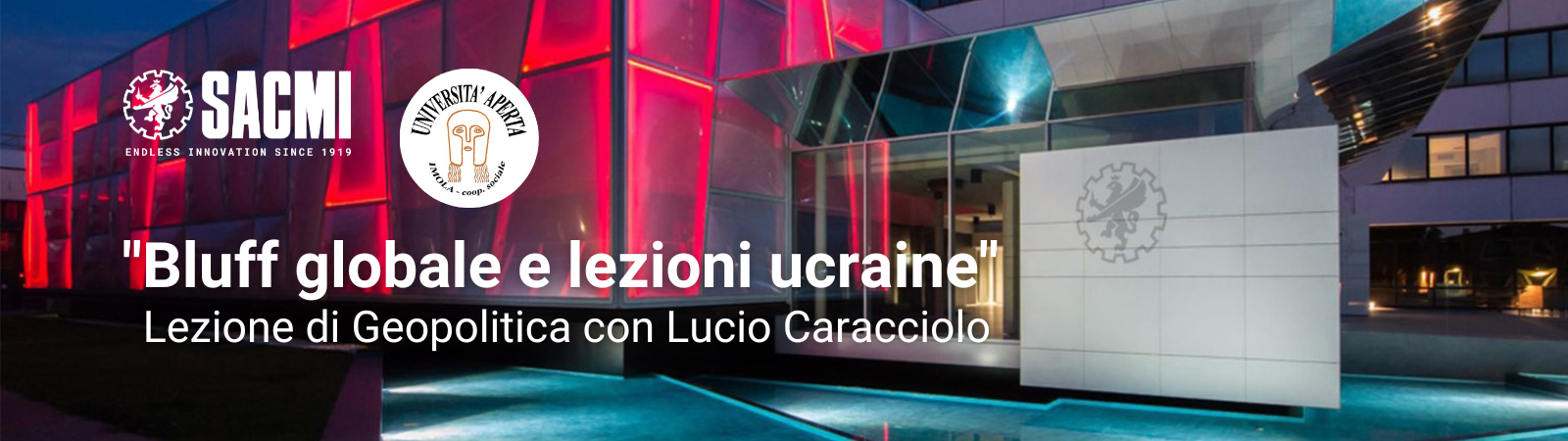 «Bluff globale e lezioni ucraine», lectio magistralis di Lucio Caracciolo all’Auditorium 1919 di SACMI Imola
