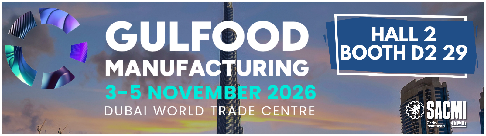 SACMI PACKAGING & CHOCOLATE at Gulfood Manufacturing 2026: integrated solutions for chocolate processing and packaging
