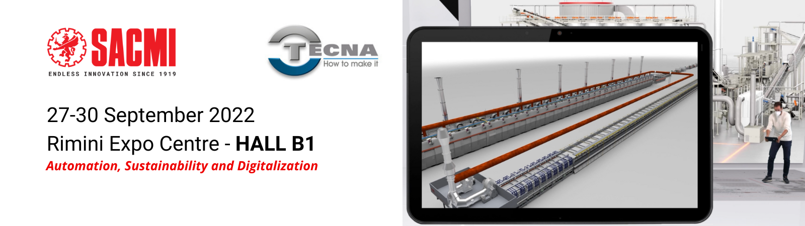 SACMI to present next-gen «advanced ceramic plant» at Tecna 2022