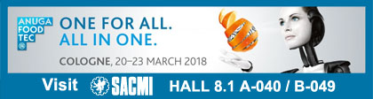 Sacmi “smart” FFS on show at Anuga FoodTech 2018