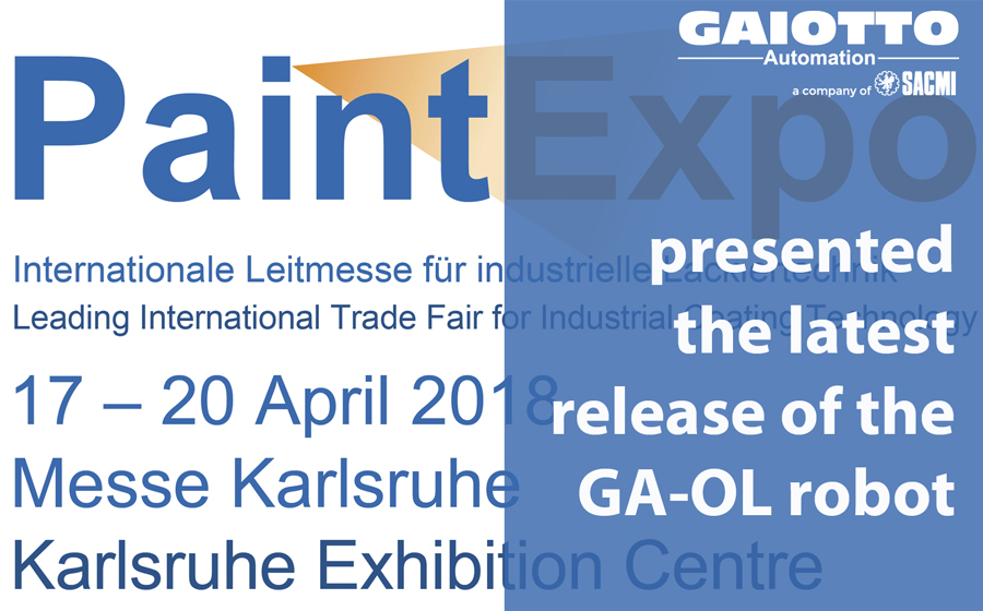 Gaiotto presents the latest release of the GA-OL robot at Paint Expo 2016